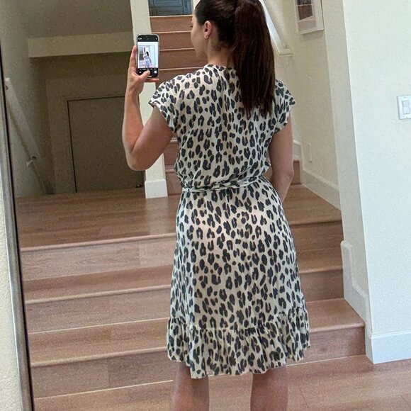 Raith Leopard Mini Wrap Dress - Picture 3 of 4
